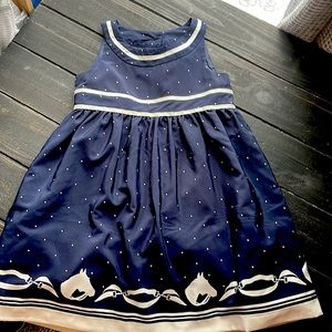Janie and jack horse and polka dot sleeveless dress.  Size 2t